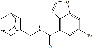 N-(ADAMANTAN-1-YLMETHYL)-6-BROMO-1-BENZOFURAN-4-CARBOXAMIDE Structure