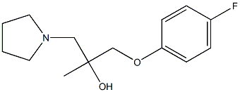 1-(4-fluorophenoxy)-2-methyl-3-(1-pyrrolidinyl)-2-propanol 구조식 이미지