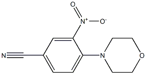 4-morpholino-3-nitrobenzonitrile 구조식 이미지