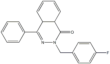 2-(4-fluorobenzyl)-4-phenyl-4a,8a-dihydro-1(2H)-phthalazinone 구조식 이미지