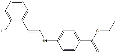 ethyl 4-[2-(2-hydroxybenzylidene)hydrazino]benzoate Structure