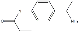 N-[4-(1-aminoethyl)phenyl]propanamide 구조식 이미지