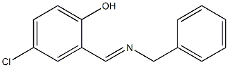 2-[(benzylimino)methyl]-4-chlorophenol 구조식 이미지