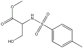 methyl 3-hydroxy-2-{[(4-methylphenyl)sulfonyl]amino}propanoate 구조식 이미지