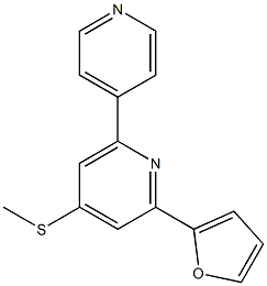 2-(2-furyl)-4-(methylthio)-6-(4-pyridyl)pyridine Structure