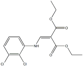 diethyl 2-[(2,3-dichloroanilino)methylidene]malonate 구조식 이미지