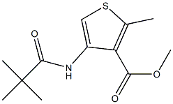 methyl 4-[(2,2-dimethylpropanoyl)amino]-2-methylthiophene-3-carboxylate Structure