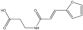 3-{[(2E)-3-(2-furyl)prop-2-enoyl]amino}propanoic acid 구조식 이미지