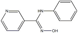 N'-hydroxy-N-phenyl-3-pyridinecarboximidamide 구조식 이미지