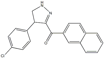 [4-(4-chlorophenyl)-4,5-dihydro-1H-pyrazol-3-yl](2-naphthyl)methanone 구조식 이미지