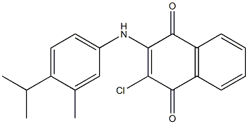 2-chloro-3-(4-isopropyl-3-methylanilino)naphthoquinone 구조식 이미지