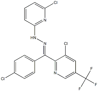 (4-chlorophenyl)[3-chloro-5-(trifluoromethyl)-2-pyridinyl]methanone N-(6-chloro-2-pyridinyl)hydrazone Structure