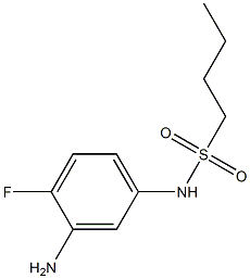 N-(3-amino-4-fluorophenyl)butane-1-sulfonamide Structure