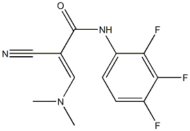 N1-(2,3,4-trifluorophenyl)-2-cyano-3-(dimethylamino)acrylamide Structure