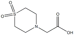 2-(1,1-dioxo-1lambda~6~,4-thiazinan-4-yl)acetic acid Structure