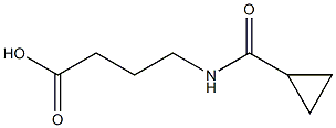 4-[(cyclopropylcarbonyl)amino]butanoic acid Structure