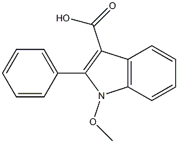 1-methoxy-2-phenyl-1H-indole-3-carboxylic acid Structure