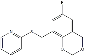 2-{[(6-fluoro-4H-1,3-benzodioxin-8-yl)methyl]thio}pyridine Structure