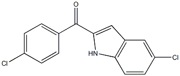 (5-chloro-1H-indol-2-yl)(4-chlorophenyl)methanone Structure