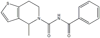 N5-benzoyl-4-methyl-4,5,6,7-tetrahydrothieno[3,2-c]pyridine-5-carboxamide 구조식 이미지