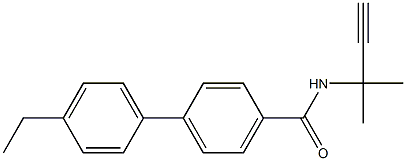 N-(1,1-dimethylprop-2-ynyl)-4'-ethyl[1,1'-biphenyl]-4-carboxamide 구조식 이미지