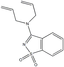 3-(diallylamino)-1H-1,2-benzisothiazole-1,1-dione Structure