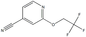2-(2,2,2-trifluoroethoxy)isonicotinonitrile Structure