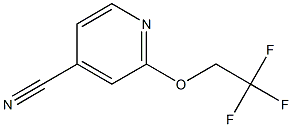 2-(2,2,2-trifluoroethoxy)isonicotinonitrile 구조식 이미지