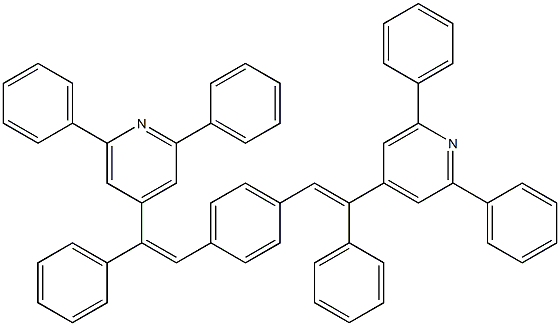 4-(2-{4-[2-(2,6-diphenyl-4-pyridyl)-2-phenylvinyl]phenyl}-1-phenylvinyl)-2, 6-diphenylpyridine 구조식 이미지