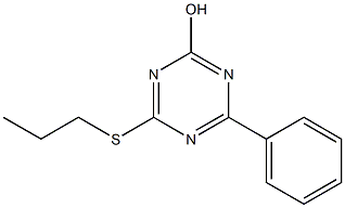 4-phenyl-6-(propylthio)-1,3,5-triazin-2-ol 구조식 이미지