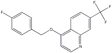 4-[(4-fluorobenzyl)oxy]-7-(trifluoromethyl)quinoline Structure