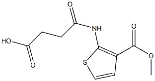 4-{[3-(methoxycarbonyl)-2-thienyl]amino}-4-oxobutanoic acid Structure