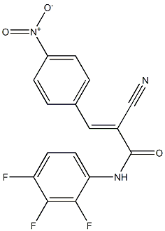 N1-(2,3,4-trifluorophenyl)-2-cyano-3-(4-nitrophenyl)acrylamide Structure