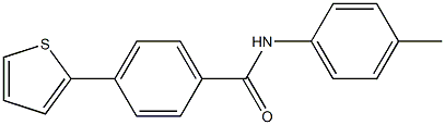 N-(4-methylphenyl)-4-(2-thienyl)benzenecarboxamide Structure