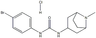 N-(4-bromophenyl)-N'-(8-methyl-8-azabicyclo[3.2.1]oct-3-yl)urea hydrochloride 구조식 이미지