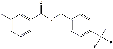 3,5-dimethyl-N-[4-(trifluoromethyl)benzyl]benzenecarboxamide 구조식 이미지