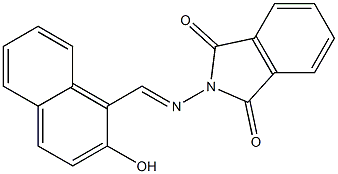 2-{[(2-hydroxy-1-naphthyl)methylidene]amino}isoindoline-1,3-dione Structure