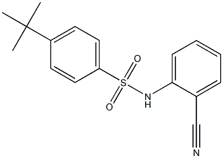 4-(tert-butyl)-N-(2-cyanophenyl)benzenesulfonamide Structure