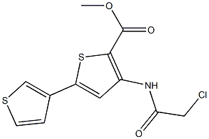 methyl 3-[(2-chloroacetyl)amino]-5-(3-thienyl)thiophene-2-carboxylate Structure