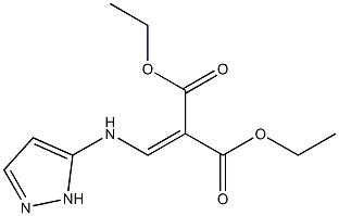 diethyl 2-[(1H-pyrazol-5-ylamino)methylidene]malonate 구조식 이미지