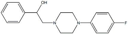 2-[4-(4-fluorophenyl)piperazino]-1-phenyl-1-ethanol Structure