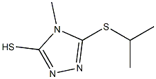 5-(isopropylthio)-4-methyl-4H-1,2,4-triazole-3-thiol 구조식 이미지