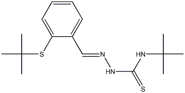 N1-(tert-butyl)-2-[2-(tert-butylthio)benzylidene]hydrazine-1-carbothioamide 구조식 이미지