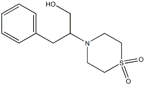 4-(1-benzyl-2-hydroxyethyl)-1lambda~6~,4-thiazinane-1,1-dione 구조식 이미지