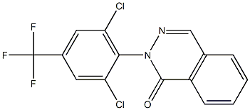 2-[2,6-dichloro-4-(trifluoromethyl)phenyl]-1(2H)-phthalazinone Structure