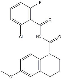 N1-(2-chloro-6-fluorobenzoyl)-6-methoxy-1,2,3,4-tetrahydroquinoline-1-carboxamide Structure