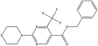 benzyl 2-(1,4-thiazinan-4-yl)-4-(trifluoromethyl)pyrimidine-5-carboxylate Structure