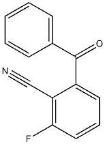 2-benzoyl-6-fluorobenzenecarbonitrile Structure