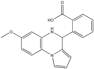 2-(7-methoxy-4,5-dihydropyrrolo[1,2-a]quinoxalin-4-yl)benzoic acid Structure