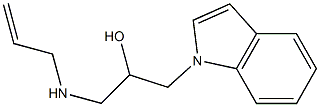 1-(allylamino)-3-(1H-indol-1-yl)-2-propanol 구조식 이미지